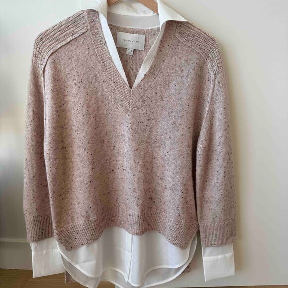 Brochu Walker Sweaters - Brochu Walker The Looker Layered V-Neck XS
